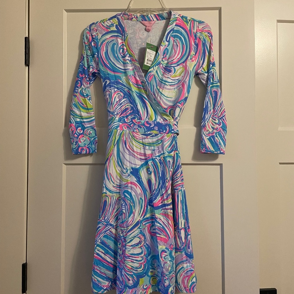 Lilly Pulitzer Emilia Wrap Dress - NWT - Size XXS - Picture 3 of 4
